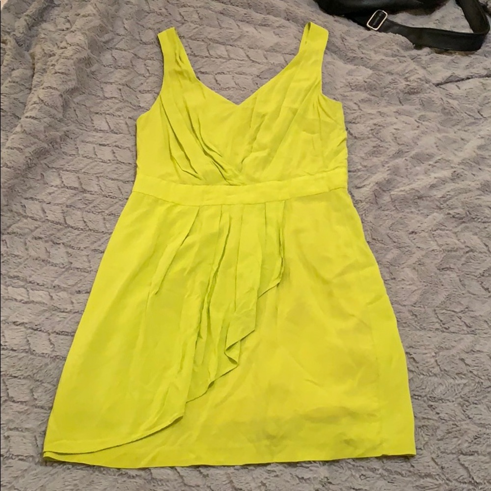BCBG lime green dress